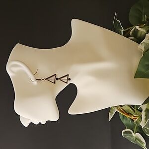 Triangle Brass Earrings